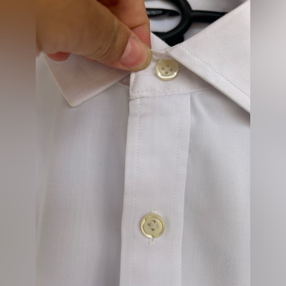 AND-Z white cotton shirt. Size Medium. Used - Picture 5 of 5